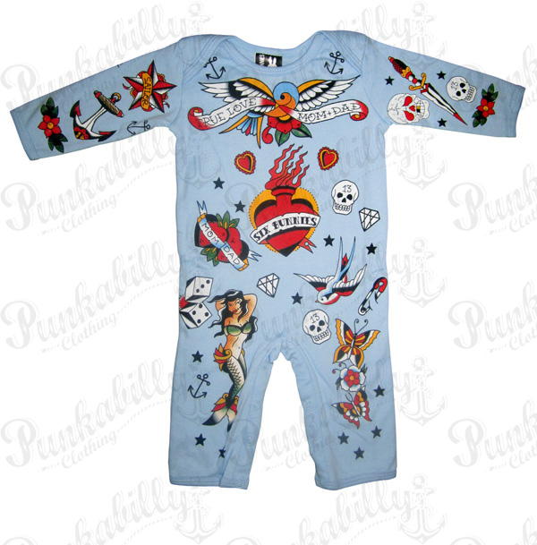 OLD SCHOOL TATTOO Baby Onesie
