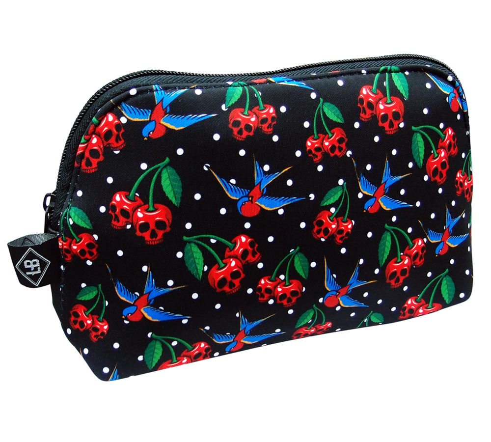 Cherries & Skulls Liquor Brand Purse