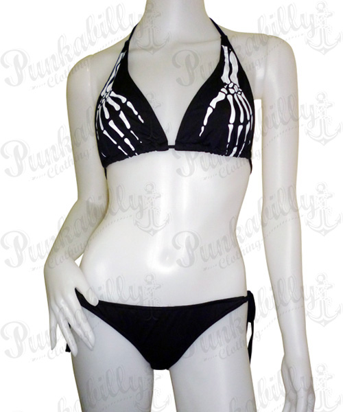 Skeleton Hands Punk Bikini