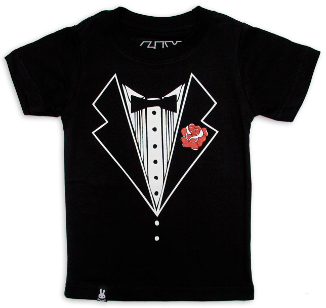 Tuxedo Style children T-shirt