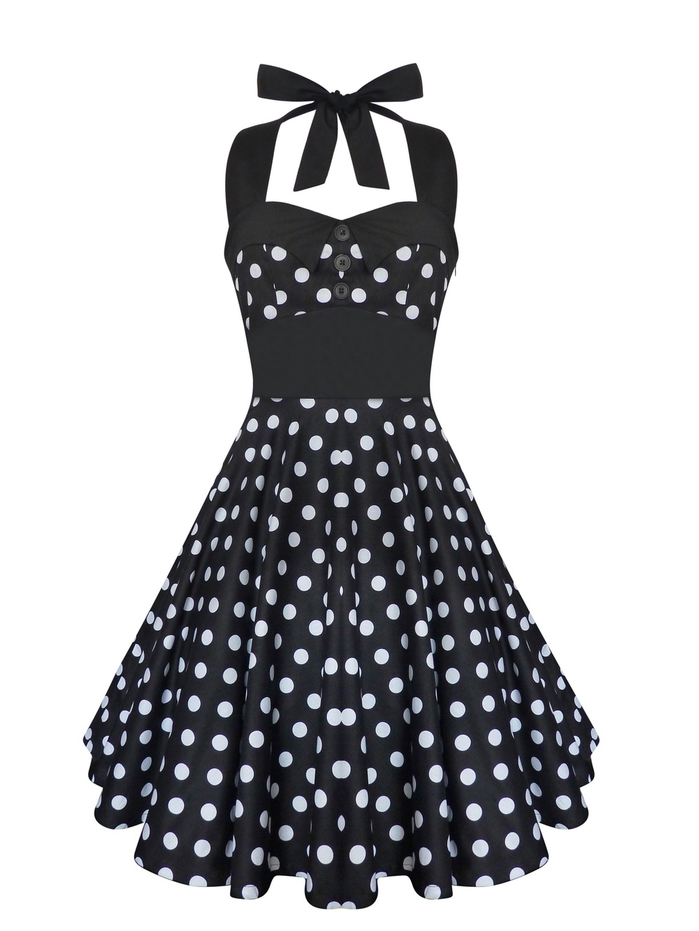 classic vintage inspired polka dots Dress