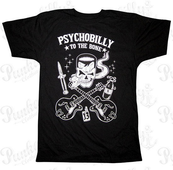 "Psychobilly To The Bone" Man T-Shirt