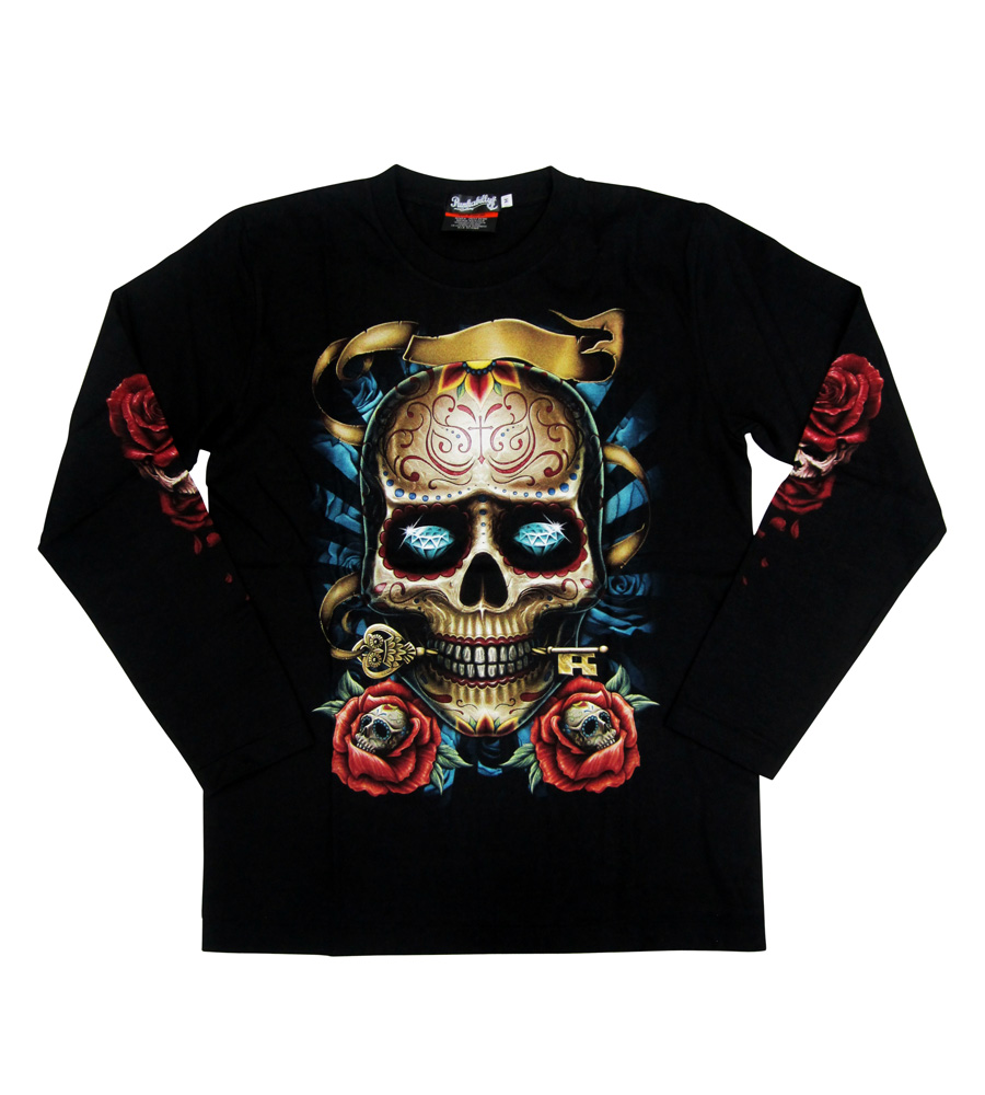 Skull Tattoo Face Long Sleeves Men Shirt