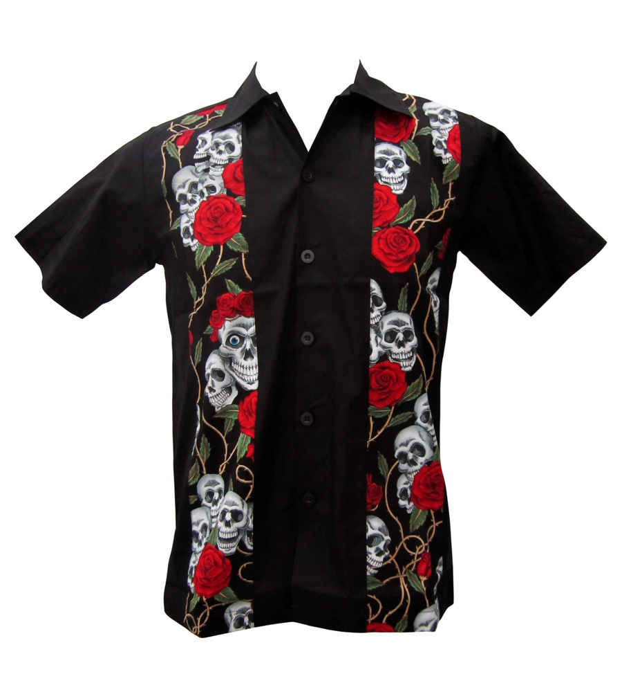Skulls & Roses Work Shirt