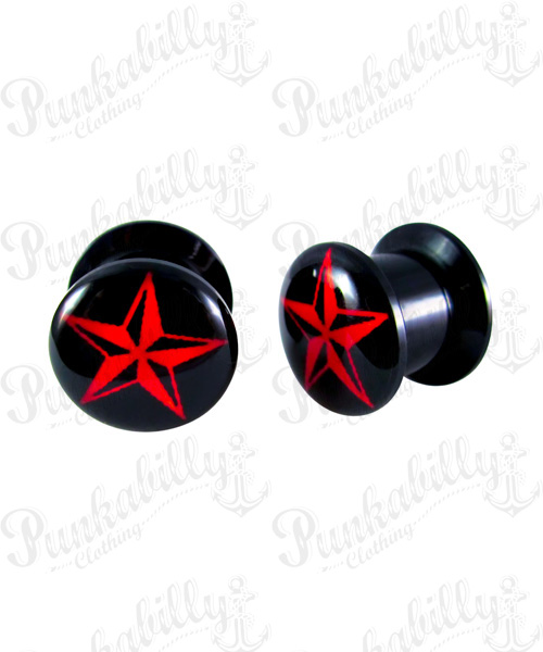 Red Nautical Star Plug