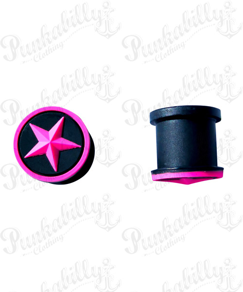 Pink Star Design Silicone Plug