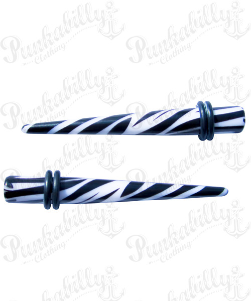 White & Black Zebra Taper Expander