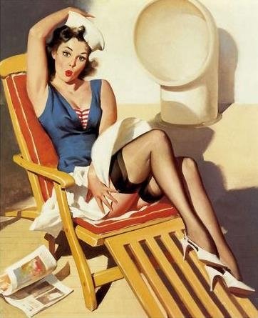 Sailor style pinup girls