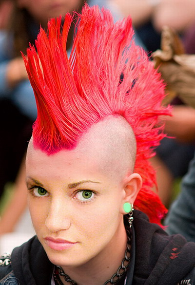 "Mohawk" Punk Rock hairstyle