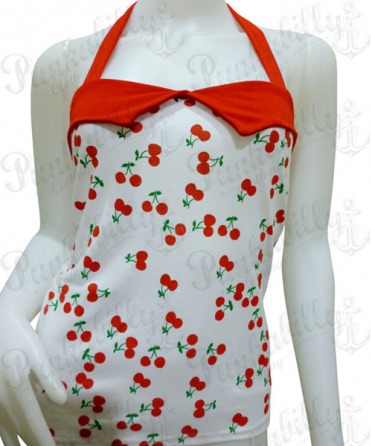 Rockabilly Spring Cherry Top