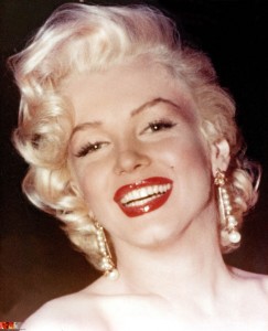 Marilyn's classic red pinup girl lipstick