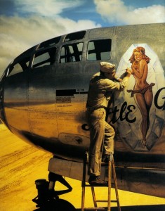 Vintage Nose Art Illustration