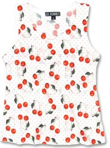 Rockabilly Kids Clothes Little Girl's Cherry Polkadot Tank Top