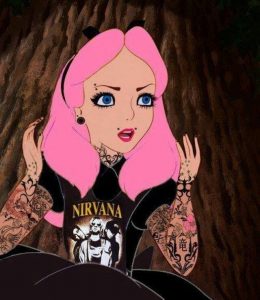 Punk Disney Rockabilly Snow White Vest Top psychobilly  tattoo emo pinup scene
