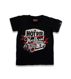 custom skull Hot Rod car rockabilly kid's t-shirt