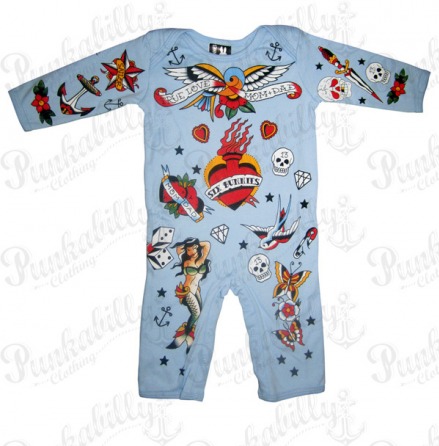 OLD SCHOOL TATTOO Baby Onesie