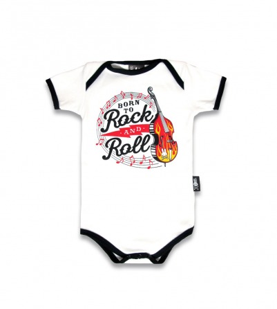 "Born To Rock And Roll" Baby Onesie