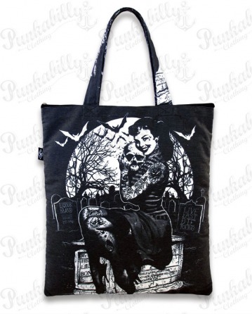 GRAVEYARD CHICK Canvas Totebag