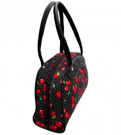 Polka dots and Cherry print Bowling Bag