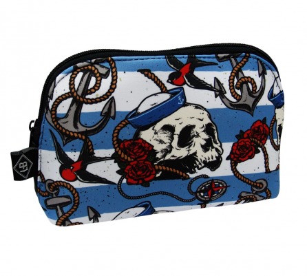 Nautical Skulls Liquor Brand Purse