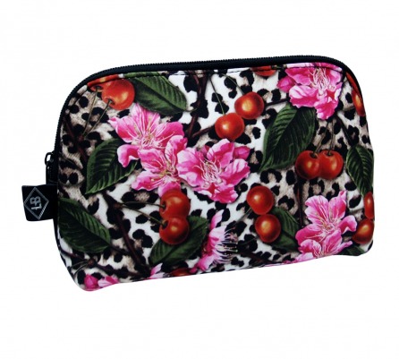 Cherryblossom Dots Liquor Brand Purse