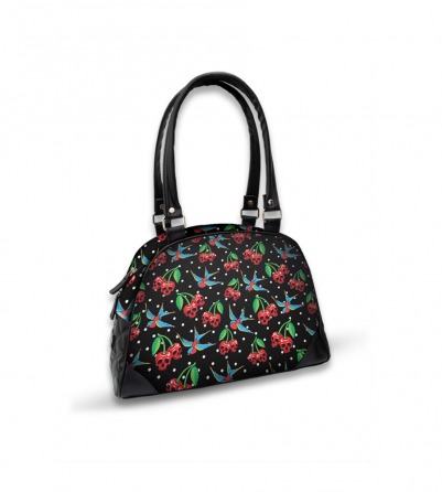 Skulls Cherries & Swallow Bird Bowling Bag