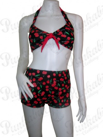 Vintage Rockabilly Cherry Bikini