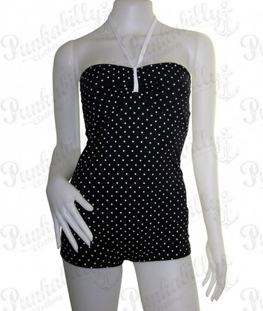 Polka Dots one piece Vintage Inspired Swimsuit