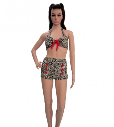 Pin Up Leopard Bikini