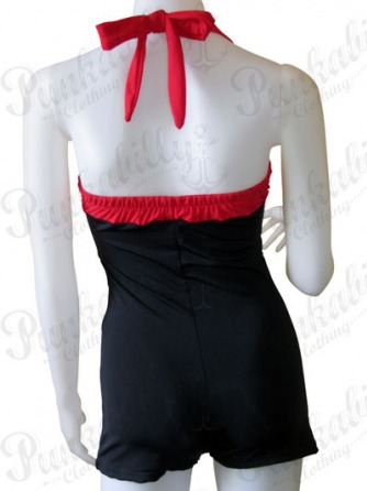 Vintage Rockabilly Black Swimwear