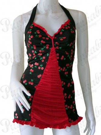 Cherry print Rockabilly Swimsuit