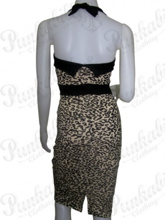 Hot Rockabilly Leopard Print Dress