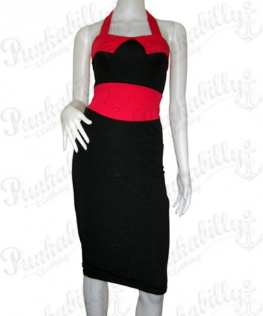 Black Pin Up rockabilly dress