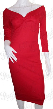 Red Pin Up Rockabilly Dress