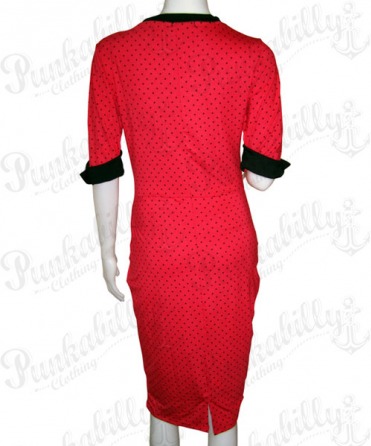 Red Polka Dot Vintage Dress