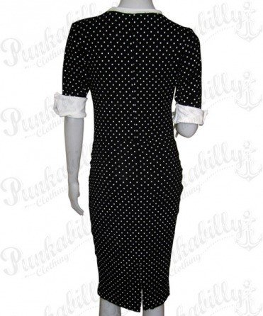 Black Polka Dot Vintage Dress