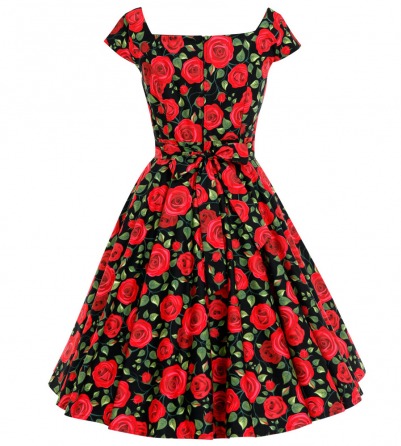 Red Roses Tea Party Dress