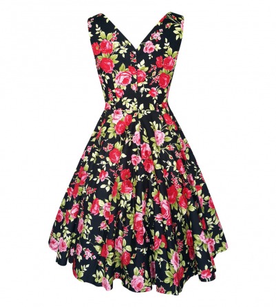 Pink & Red Roses Venus Dress