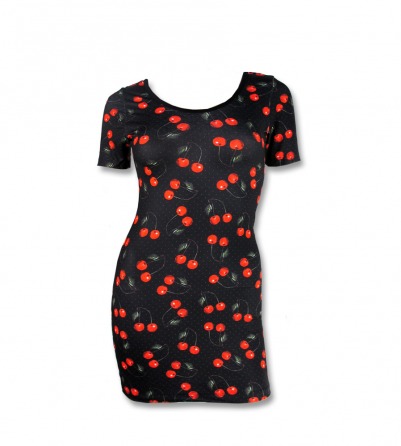 rockabilly Cherries Mini Dress