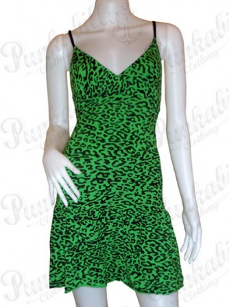 Rockabilly Leopard Mini Dress