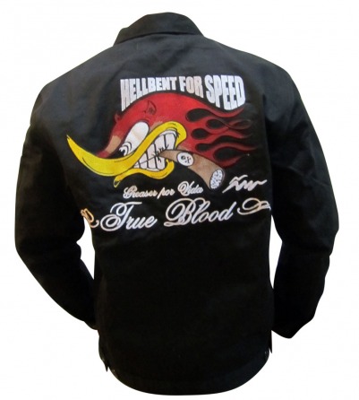 "HEELBENT FOR SPEED" Embroidered Jacket