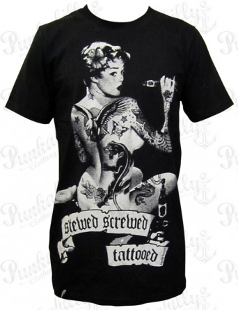 "Stewed Screwed Tattooed" Man T-Shirt