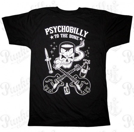 "Psychobilly To The Bone" Man T-Shirt