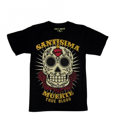 "SANTISIMA MUERTE" Skull Men T Shirt