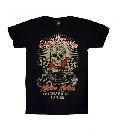 Eight Monday Racing Skull T-Shirt