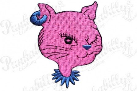 Pink Cat Punk Patch.