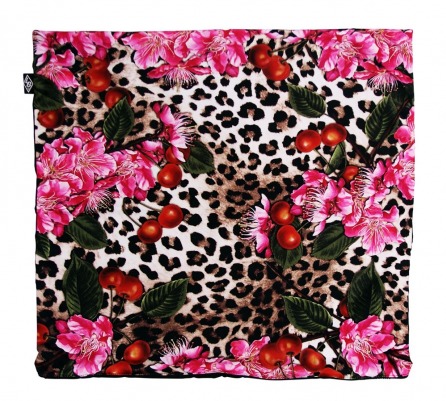 Leopard & Cherryblossom Pillow Cover