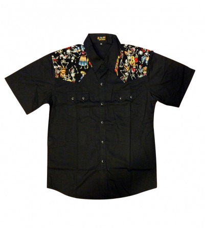 Mexican Skulls Party Work Shirt