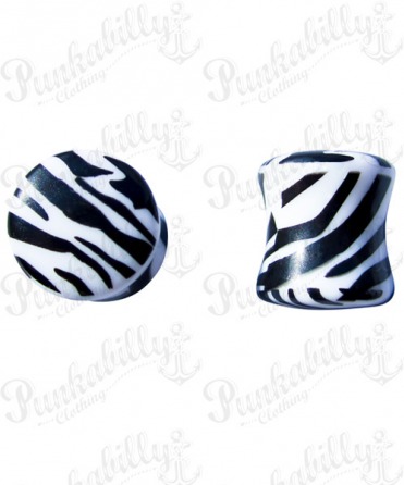 Acrylic print plug zebra design