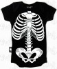 Skeleton Print Baby Onesie